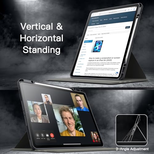 Image of JETech 360 Rotating Case for iPad Pro 12.9 inch 6 /5 /4 /3, Space Gray