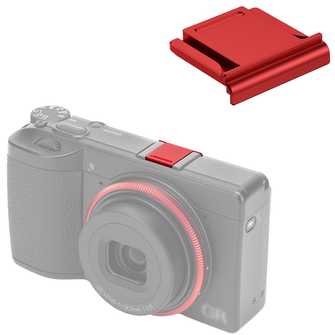 Red Camera Shoe Cover for GR IV GRIV GR4,Replaces Shoe Cover, Flash Hot Shoe Cover Cap for GR IV GRIV GR4-image-18