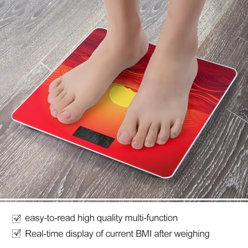Báscula digital de baño 400 lb con vidrio templado miniatura 5