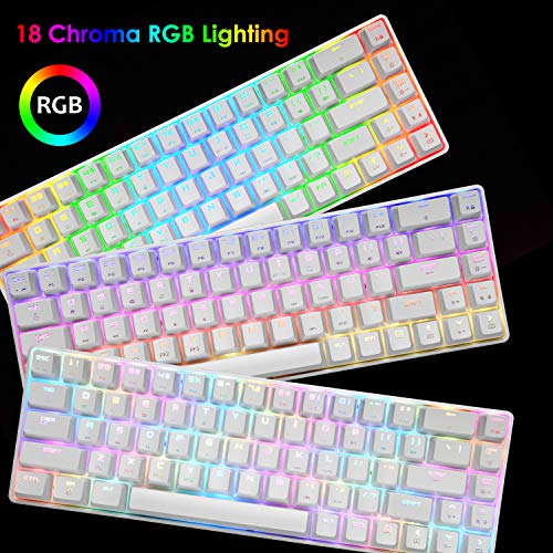 60% Mechanical Gaming Keyboard Type C Wired 68 Keys LED Backlit USB Waterproof Apex Pro illuminated Keyboard 18 Chroma RGB Lighting Backlight Anti-ghosting Keys for Gamers and Typists (Blue Switch) 60% Mechanical Gaming Keyboard Type C Wired 68 Keys LED Backlit USB Waterproof Apex Pro illuminated Keyboard 18 Chroma RGB Lighting Backlight Anti-ghosting Keys for Gamers and Typists (Blue Switch)