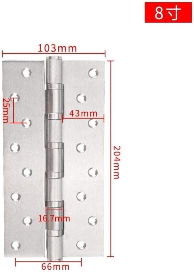 Charnière silencieuse en acier inoxydable avec roulements à profil plat