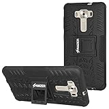 AMZER Hybrid Warrior Impact Resistant Slim Case for Asus Zenfone 3 Deluxe ZS570KL - Black
