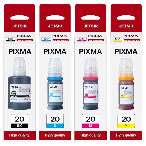 GI-20 GI20 Refill Ink Bottles Kit Compatible for Canon PIXMA G6020...