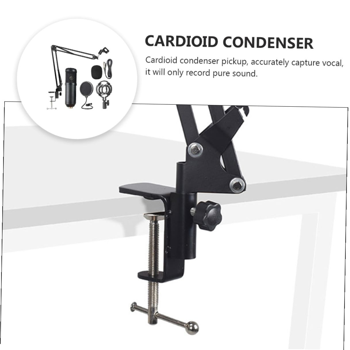 Microfono Condensatore USB Cardioide per Cattura Precisa Design in Lega di Alluminio Colore Casuale per Streaming e Registrazione Vocale per Studi di Registrazione e Gaming