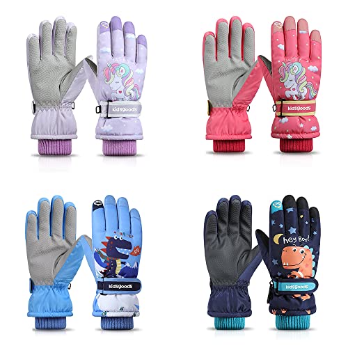 Guantes de invierno gruesos W2 contra el frío y las manos mojadas en niños 2