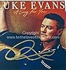 Luke Evans Hand Signed Autograph Memorabilia Music Photo With 'A song for you' CD Insert In Luxury Handmade Wooden Display & Certificate of Authenticity #2