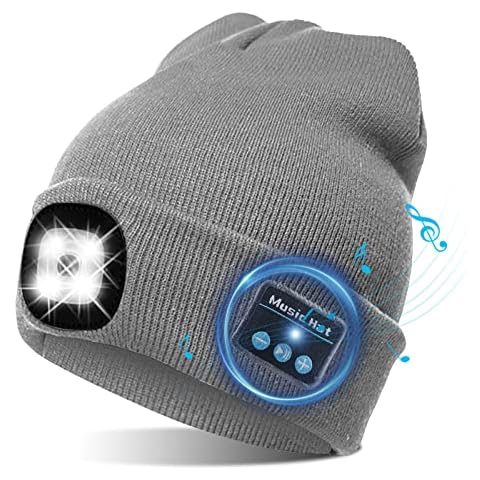 TAGVO Gorro Bluetooth LED con Altavoz y Micrófono Cover