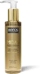 Óleo De Tratamento Argan - Oils Complex Protetor Térmico - Midas 120ml Óleo De Argan Biofios Profissional
