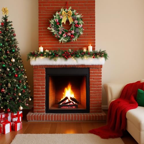 Couronne moderne eucalyptus artificiel pour une déco de fenêtre extérieure