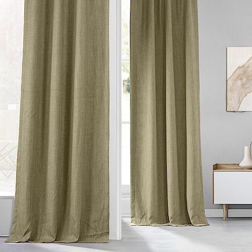 HPD-Half-Price-Drapes-Faux-Linen-Room-Darkening-Curtains-96-Inches-Long-Luxury-Linen-Curtains-for-Bedroom-Living-Room-1-Panel-50W-X-96L-Butterscotch