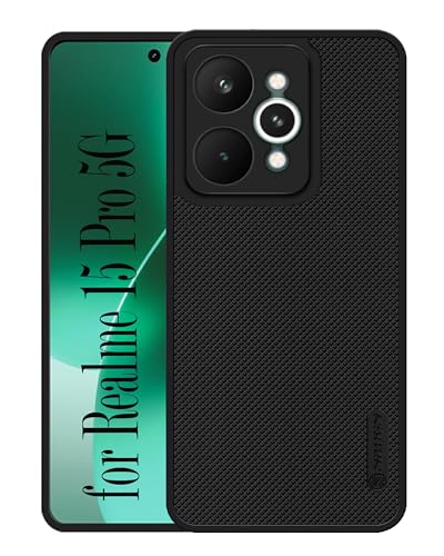 Image of Back Cover Case Compatible for realme 15 Pro 5G (Textured Grip Design | Camera Protetion | Slim and Light Weight | Soft Touch and Feel | Black)