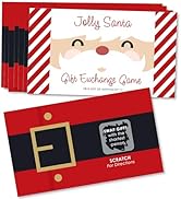 Big Dot of Happiness Jolly Santa Claus, Skin Tone 1, Christmas Party Games for Families & Coworke...