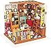 YUACY Modello di Casa Fai da Te Kit DIY Libreria Kit Artigianale Casa delle Bambole Mobili E Accessori Giocattoli Didattici Ragazze