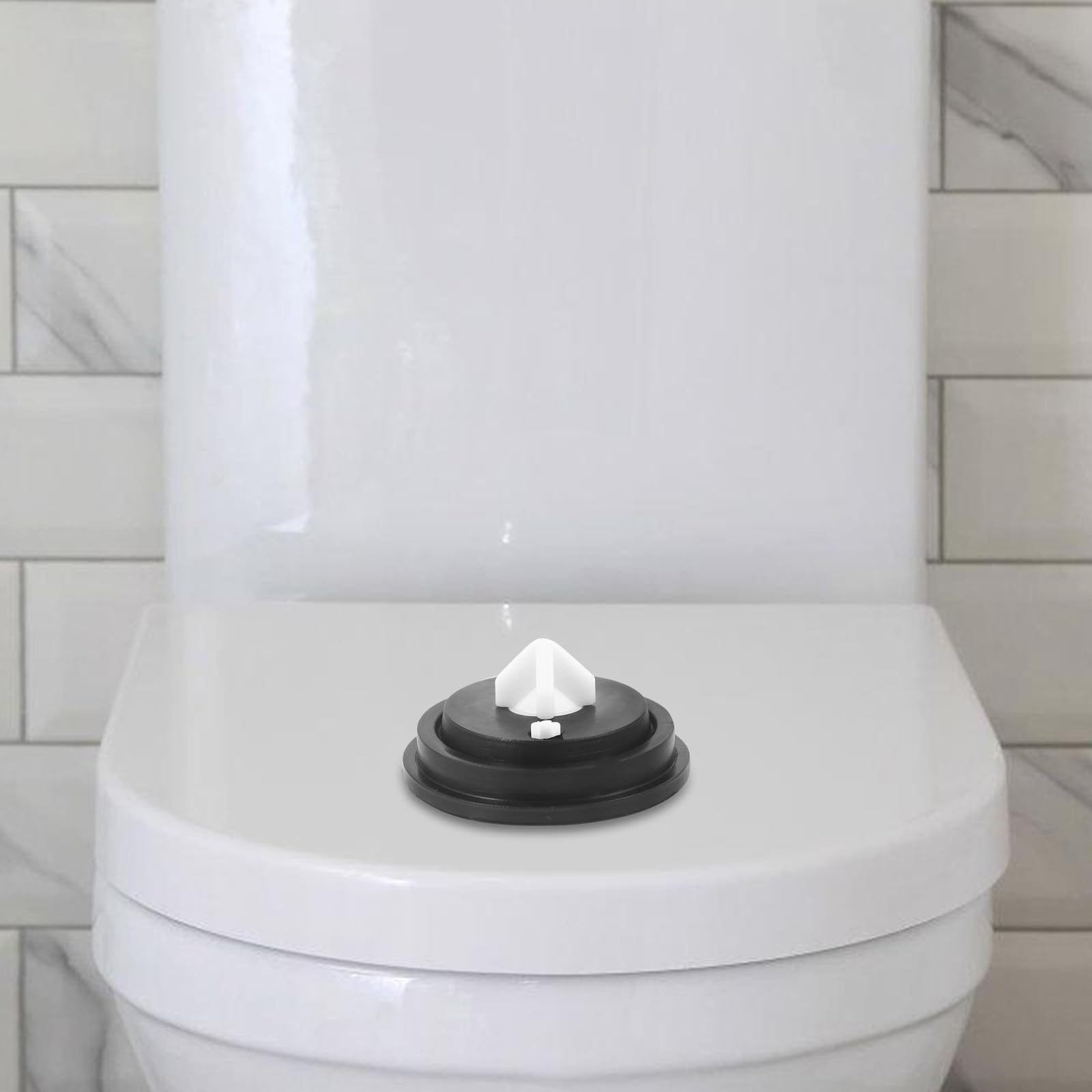 Rondella di Tenuta per Valvola Galleggiante Wc in Gomma Nero, Valvola di Ingresso per Serbatoio Toilette Vintage, Installazione Facile per Casa e Bagno