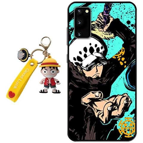 StarryCase Phone Case Compatible with Samsung Galaxy A13 5G 5G Case Anime Design Soft Silicone Animation Cartoon Cool Case for Samsung Galaxy A13 5G 5G (with One -Piece Figure Keychain) Cover