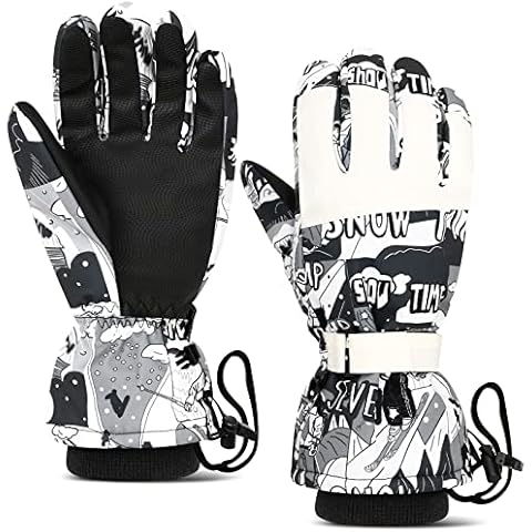 Waterproof Touchscreen Ski Gloves for Winter Cover