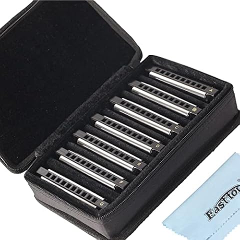 Easttop 7 Piece Diatonic Harmonica Set Cover