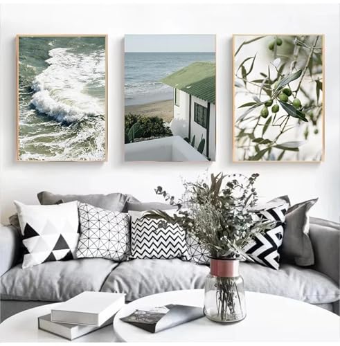 Art mural paysage côtier italien sur toile de qualité premium