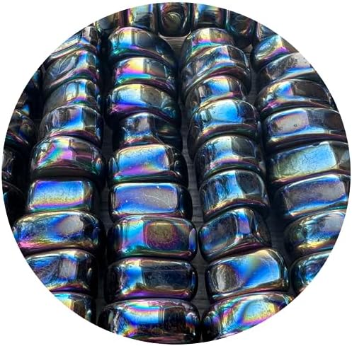1/2 LB Rainbow Magnetic Hematite Tumbled Stones - Polished Natura...