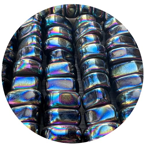 Image of 1 /2 LB Rainbow Magnetic Hematite Tumbled Stones - Polished Natural Gemstone for Healing Crystals