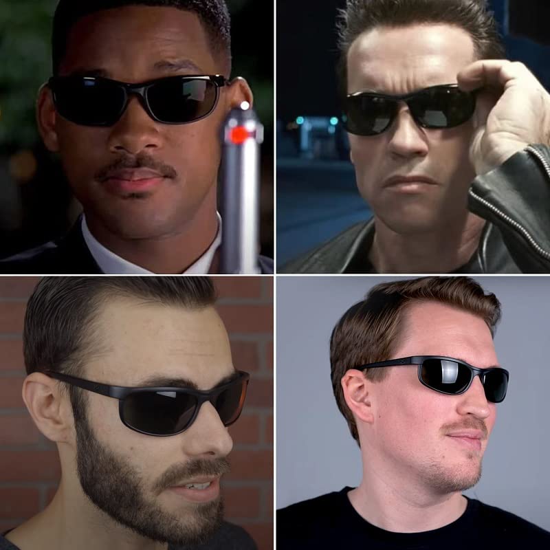 MAXJULI Polarized Sunglasses Men Women,UV400 Protection Rectangular Sun Glasses 88072