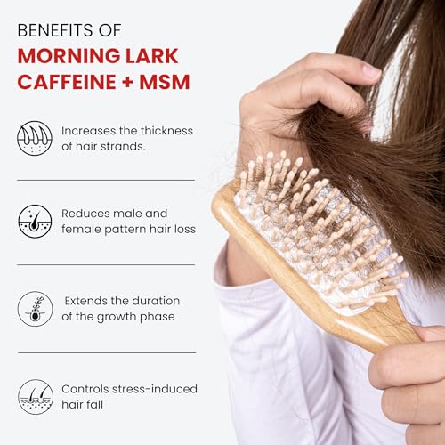 Image of CHOSEN Morning Lark Caffeine + OptiMSM Hair Growth Serum | Boosts Hair Growth, Thickens Strands, Safe & Natural | 100ML