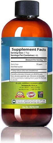 Vista 6 de Suplemento de hierro líquido para mujeres, gotas de hierro sublinguales de alta potencia, líquido vegano, sabor insípido, suplemento premium