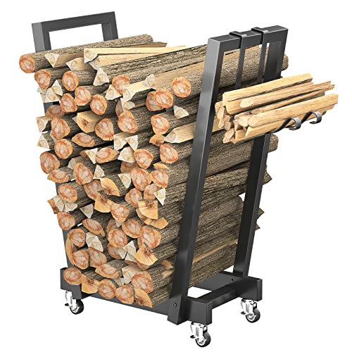 Best Firewood Rack On Wheels Holds Wood Off The Ground And Keeps It