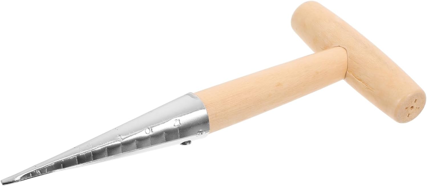 balacoo 5pcs Planter Tool T-Handle Soil Digger for Gardening for Accurate Hole Punching Sowing and Transplanting Your Garden