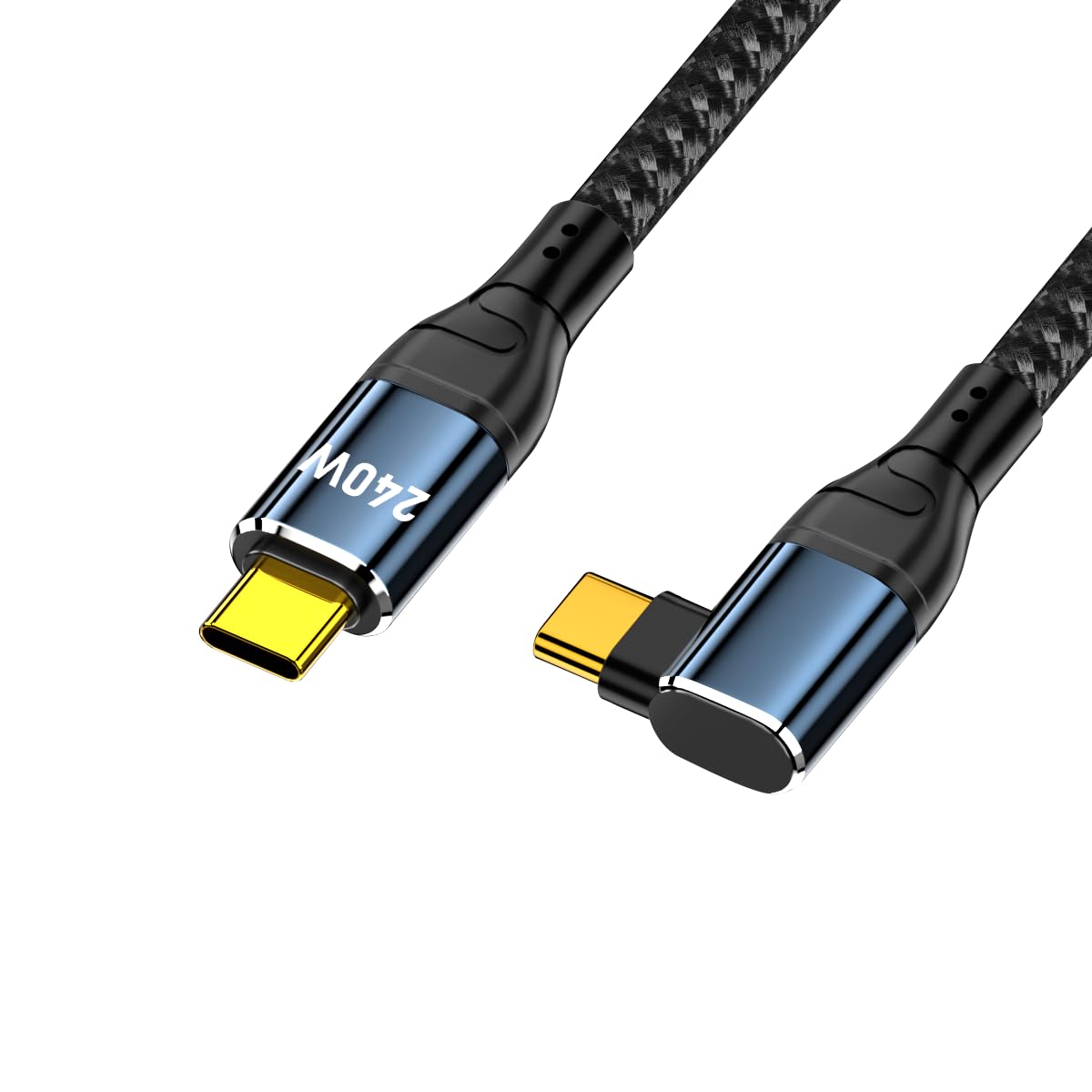 LivX Type C To Type C 2 metre 90 Derece Açılı 240W Ultra Hızlı Şarj Kablosu AYT-02
