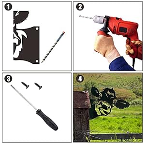 Peeping cow metal art farm garden decor garden fence decoration outdoor decoration for farmhouseyardlawn  urban country home decor