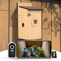 Bird Box with 4MP HD Camera, Bird House for Garden, Weatherproof, 2.4G WiFi & App Notification, Watch Nesting and Hatching, Automatic Recording of Bird Videos & Motion Detection