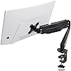 Suptek MD8 Single Monitor Arm for PC Monitor with Gas Spring, 17 to 27 Inches, Swivel, Rotation, Arm for Monitor up to 6 kg, VESA 75/100 mm, PC Monitor Stand