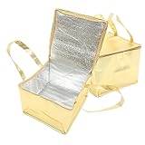 GOOHOCHY 2stücke Isoliertasche Mit Großem Fassungsvermögen Tragbar Und Langlebig Für Lebensmittel Und Getränkelieferung Mit Reißverschluss Für Kalte Und Heiße Speisen