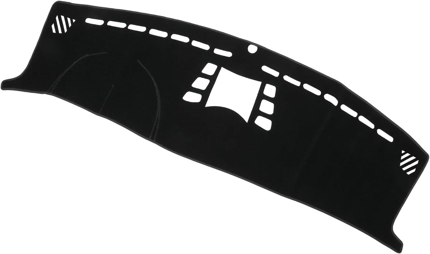 Motoforti Dash Cover, Center Console Non-Slip Dashboard Carpet Mat for Porsche Panamera 2010-2016 High Configuration Polyester Black,1Pc Long-Lasting