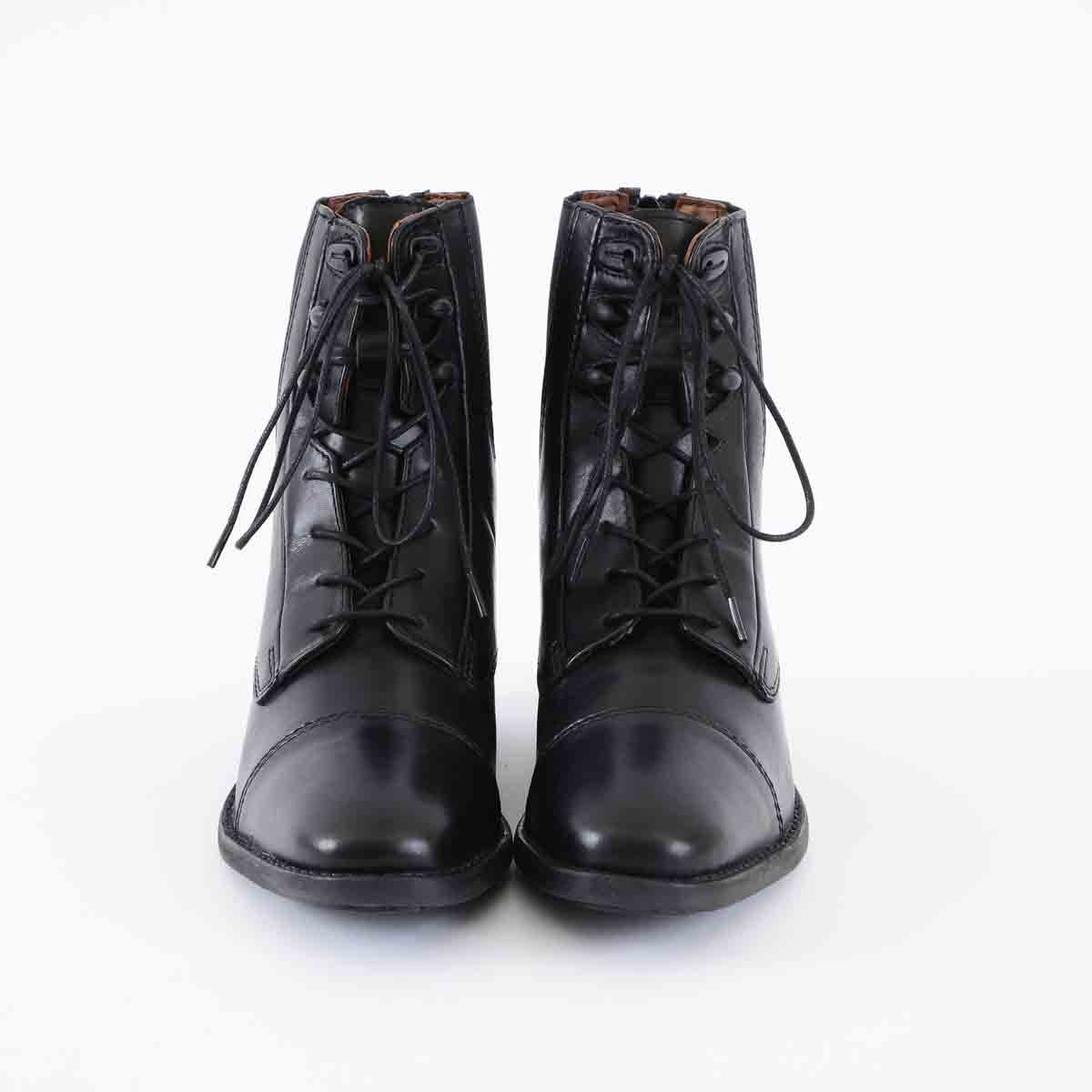 Unbekannt Schnürstiefelette Belfort, Schwarz, 41