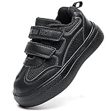 DREAM KIDS Boys & Girls Toddler Slip On Sneakers Adjustable Strap Running Walking Sports Shoes for K