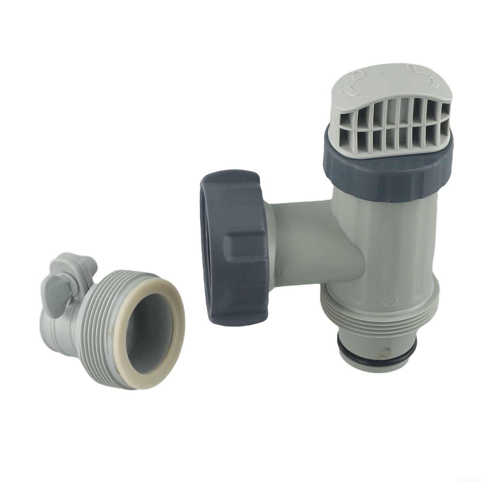 Ableholy As Picture Show B Type Hose Adapter For Intex Pool Tank Plunger Valve Hose Adapter Replacement With Plunger Valve For Above Ground Pool Filter Pump