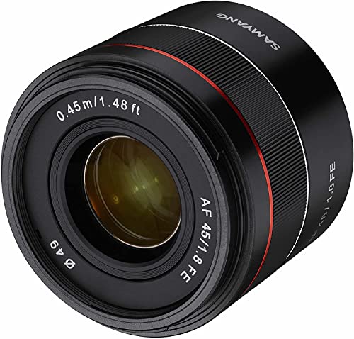 SONY - 【美品】SAMYANG サムヤン AF 45mm F1.8 Eマウント 45mm F1.8 AF Compact Full Frame with Lens Station (Sony E