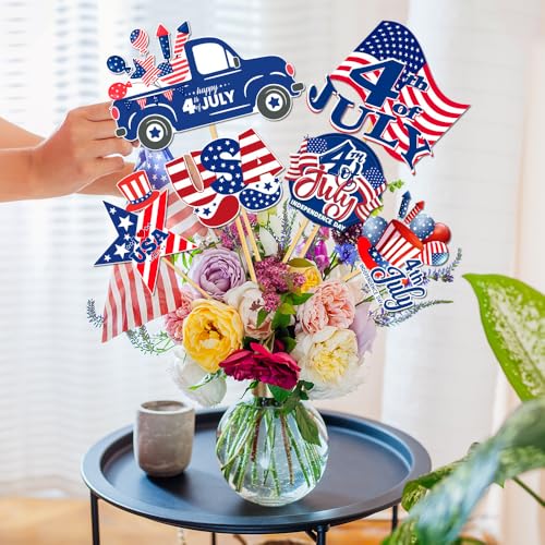 Bâtons de centre de table du 4 juillet durables pour composition florale chic - 4