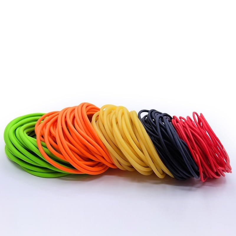 Tubo de goma de látex, mangueras de goma de látex natural de 1,6 a 17 mm, 2 metros, 5 metros para agua de aire (2 mm x 4 mm, 5 metros)
