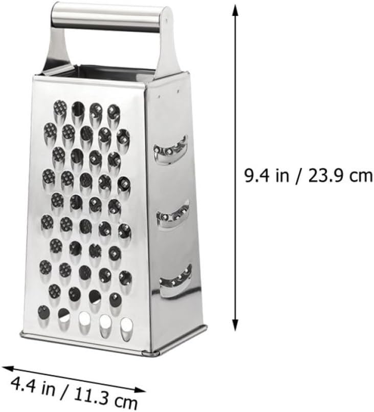 Stainless Steel Cheese Grater, Heavy Duty Bend Resistant Kitchen Tool