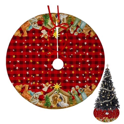 Christmas Tree Skirt for Christmas Holiday Home Easy to Use Xmas Tree Skirt Classic Circular Contour Tree Skirts Christmas Tree Mat is Durablesoft and Comfortable Tree Skirts Xmas Tree Decorations Christmas Tree Skirt for Christmas Holiday Home Easy to Use Xmas Tree Skirt Classic Circular Contour Tree Skirts Christmas Tree Mat is Durablesoft and Comfortable Tree Skirts Xmas Tree Decorations