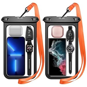 Temdan 2 Pcs Waterproof Phone Pouch...