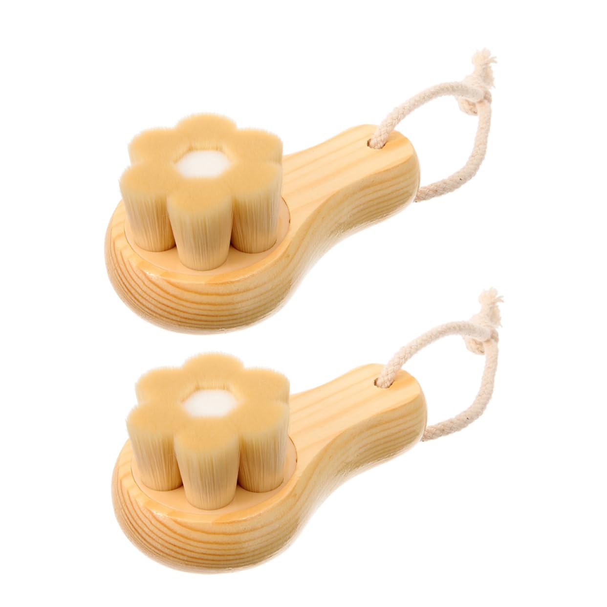 FOMIYES Facial Wash Tool 2pcs Soft Bristle Facial Cleansing Brush Face Scrubber Brush Skincare Tools for Women for Makeup Removal