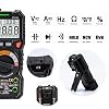 KAIWEETS Digital Multimeter TRMS 6000 Counts Voltmeter Auto-Ranging Fast Accurately Measures Voltage Current Amp Resistance Diodes Continuity Duty-Cycle Capacitance Temperature for Automotive