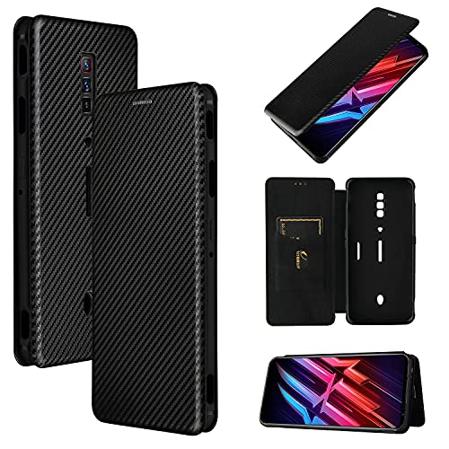 Pelanty for ZTE Red Magic 6 ケース 手帳型 炭素繊維調 for ZTE nubia RedMagi 6 Pro 携帯カバー 背面 軽量 薄型 財布型 カード収納 ヌビア RedMagic 6/6 Pro スマホケース マグネット