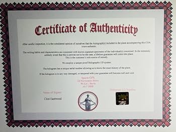 Amazon.co.jp: ダーティハリー クリントイーストウッド 直筆