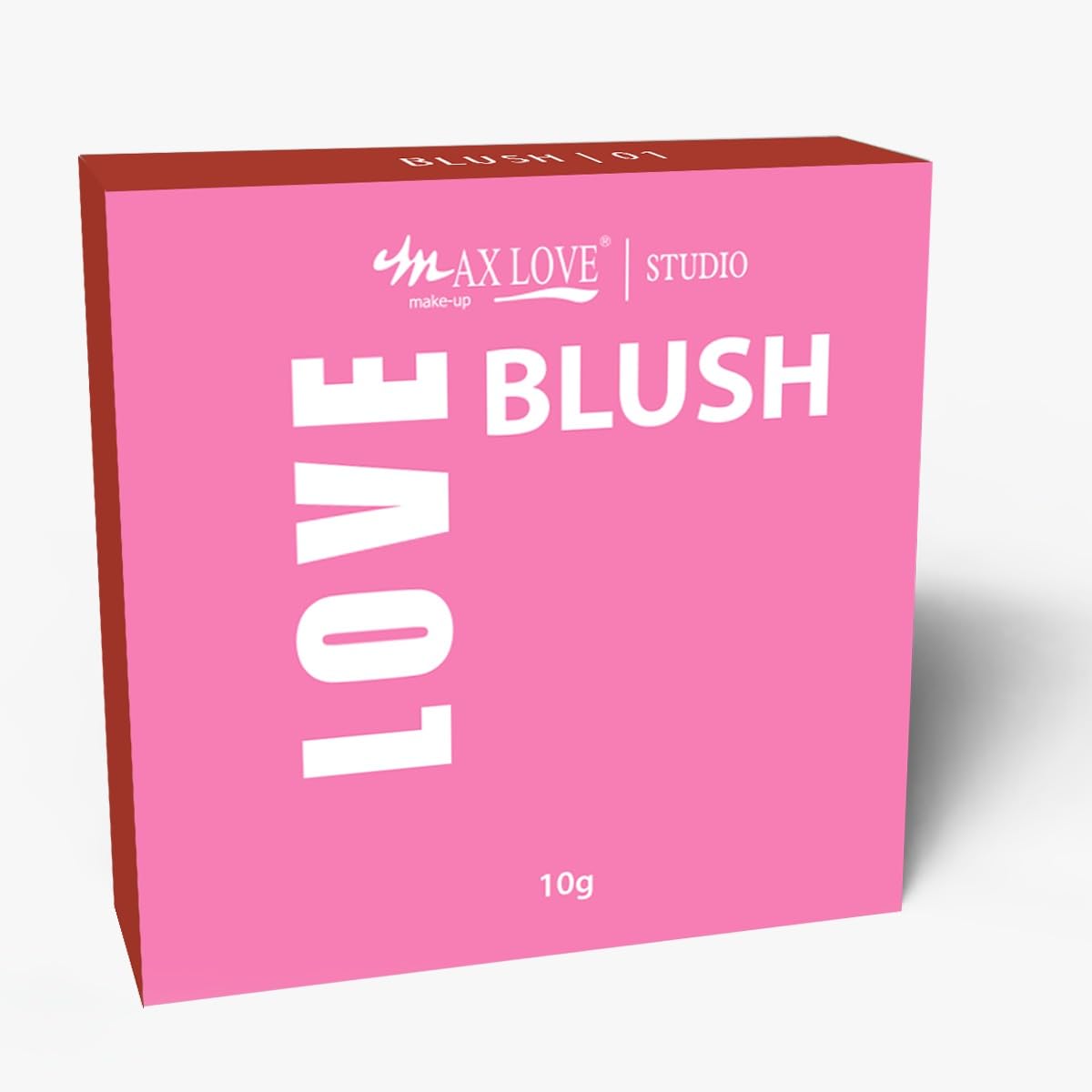 Blush Max Love 12 Alaranjado - Pó Compacto 10g, Cor Intensa e Aveludada, Fácil de