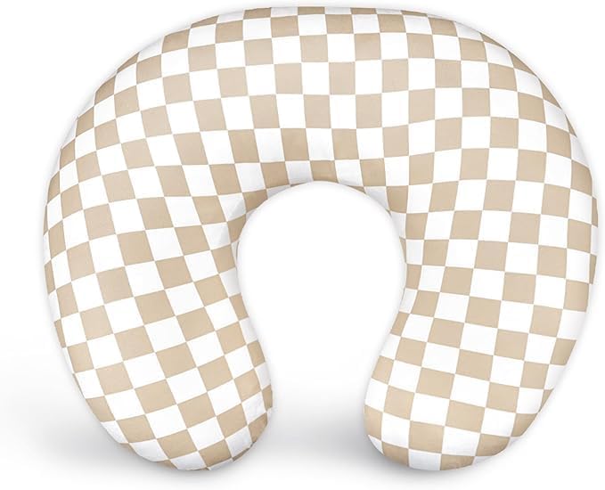 Nursing Pillow and Positioner, Breastfeeding, Bottle Feeding, Baby Sitting Support with Removable Ultra Soft Minky Cover, Tummy Time Support for Baby Boys and Girls (Yollow)
